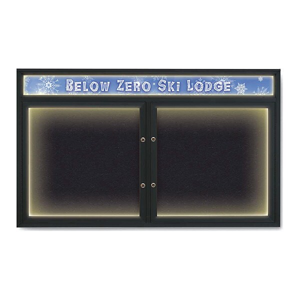 Corkboard, Rubber/Black, 60"x36"