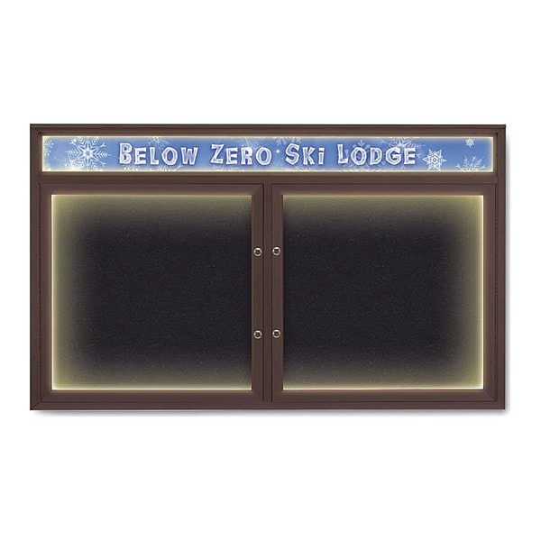 Corkboard, Rubber/Bronze, 60"x36"