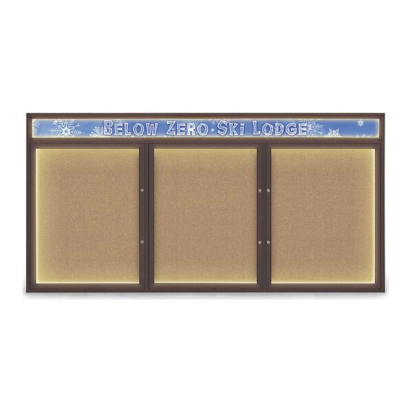 Corkboard, Buff/Bronze, 96"x48"