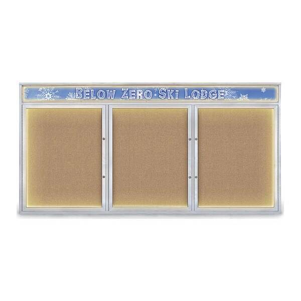 Corkboard, Buff/Satin, 96"x48"