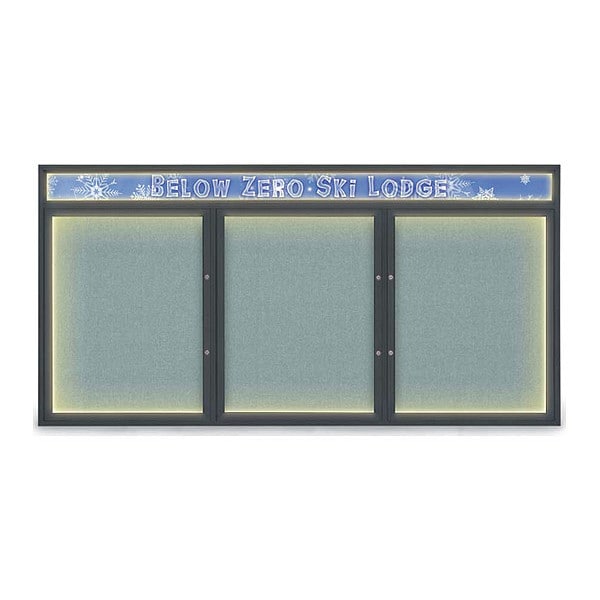 Corkboard, Cloud/Black, 96"x48"