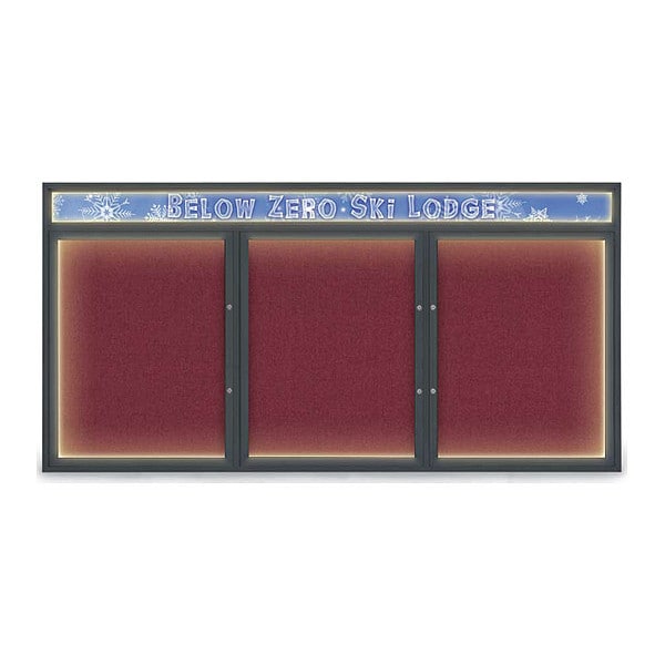 Corkboard, Deep Burgundy/Black, 96"x48"