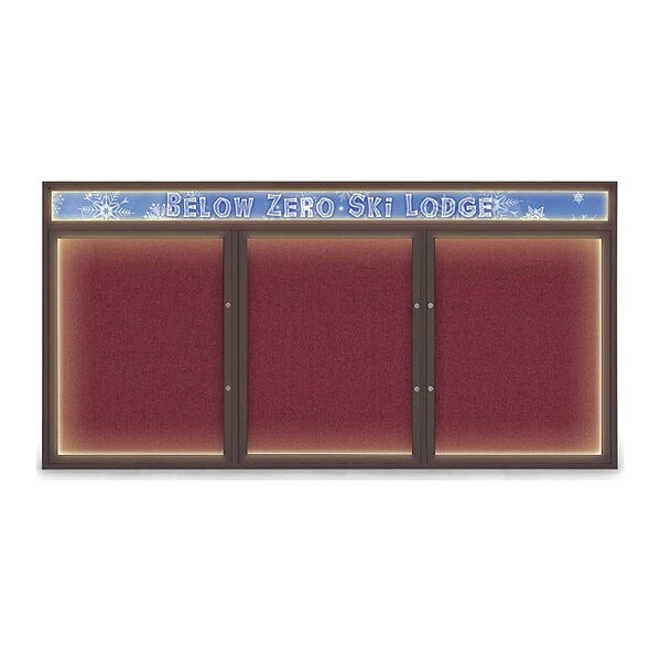 Corkboard, Deep Burgundy/Bronze, 96"x48"