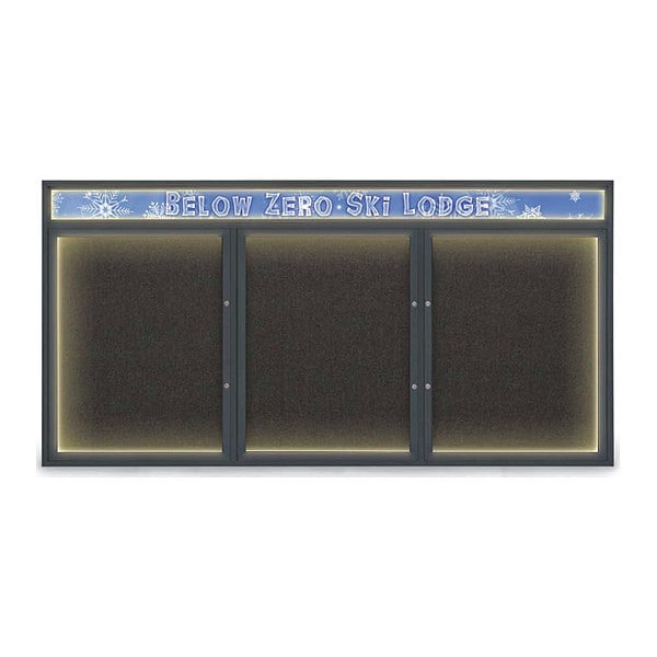 Corkboard, Black/Black, 96"x48"
