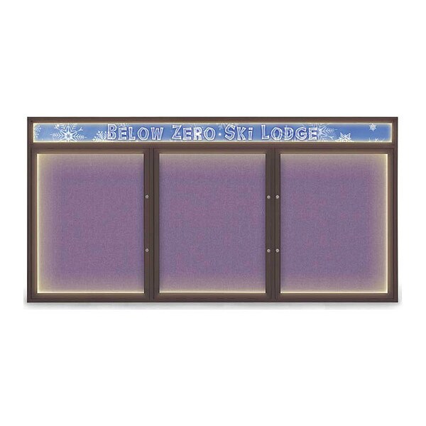 Corkboard, Amethyst/Bronze, 96"x48"