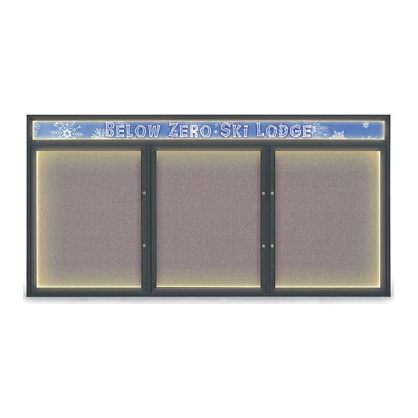 Corkboard, Surf/Black, 96"x48"