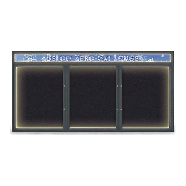 Corkboard, Rubber/Black, 96"x48"