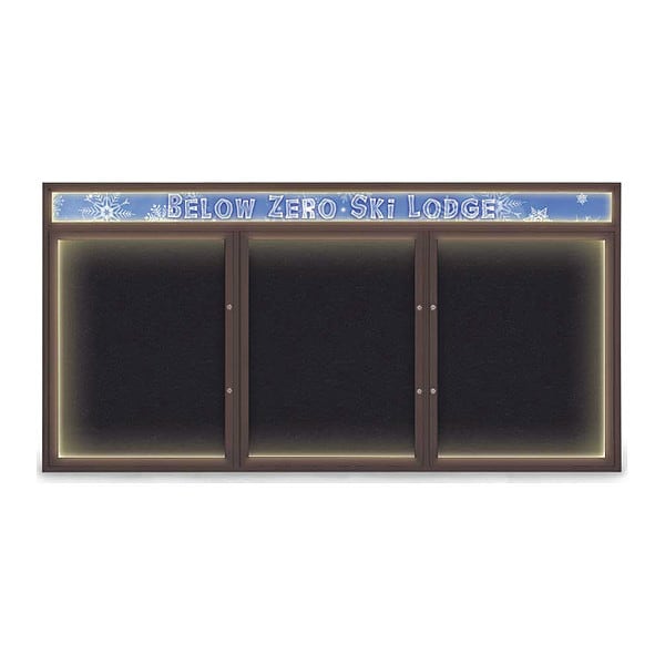 Corkboard, Rubber/Bronze, 96"x48"