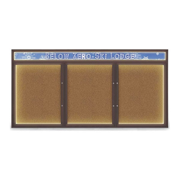 Corkboard, Synthetic Cork/Bronze, 96"x48"