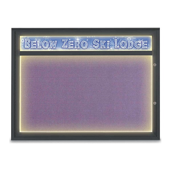 Corkboard, Amethyst/Black, 48"x36"