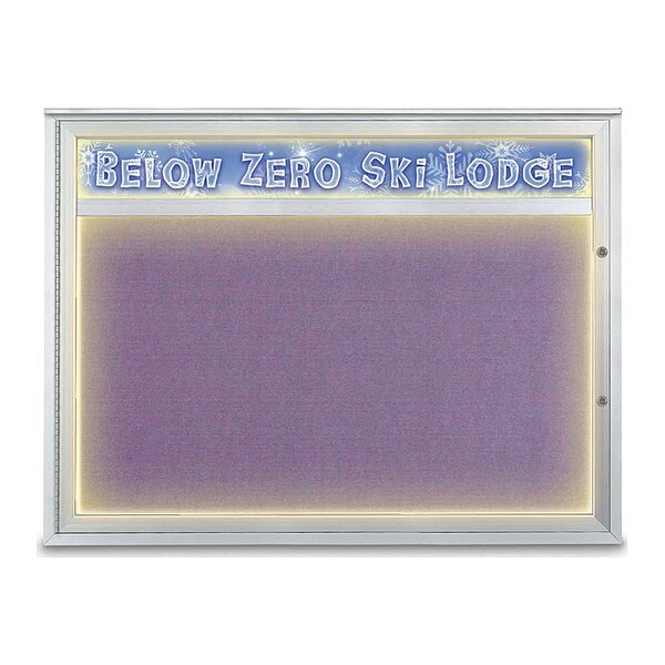 Corkboard, Amethyst/Satin, 48"x36"