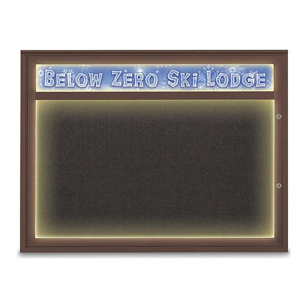 Corkboard, Black/Bronze, 48"x36"