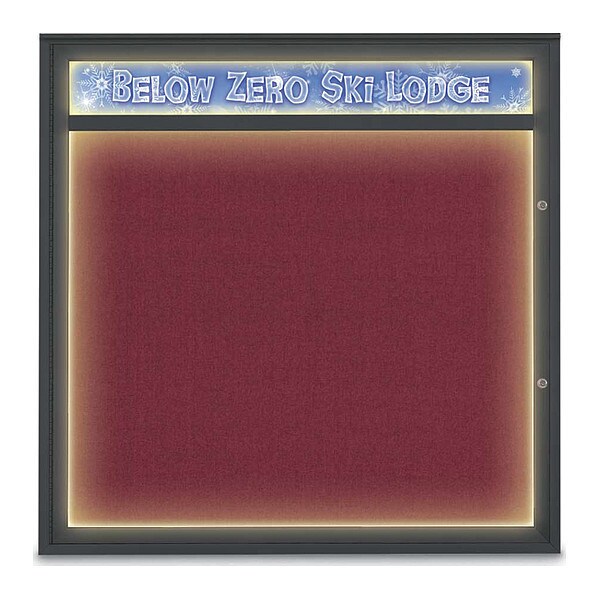 Corkboard, Deep Burgundy/Black, 48"x48"