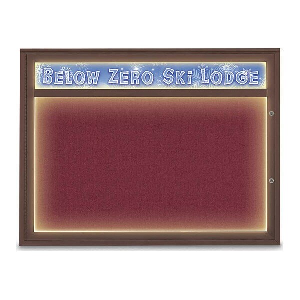 Corkboard, Deep Burgundy/Bronze, 48"x36"