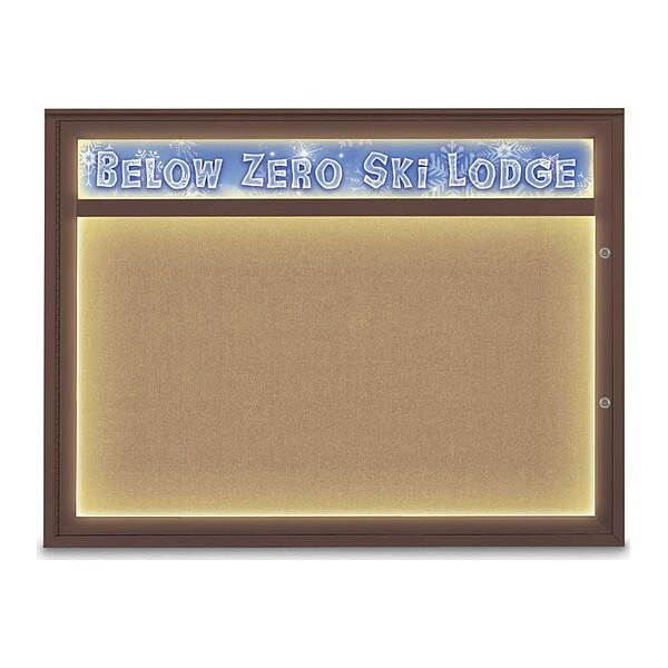 Corkboard, Buff/Bronze, 48"x36"
