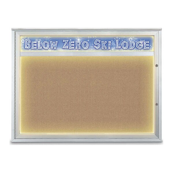 Corkboard, Buff/Satin, 48"x36"