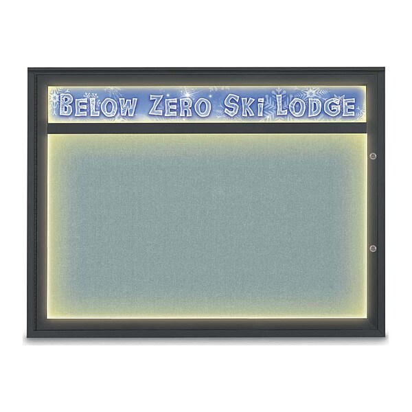 Corkboard, Cloud/Black, 48"x36"