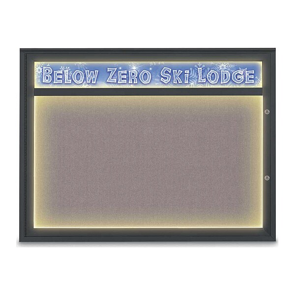 Corkboard, Surf/Black, 48"x36"