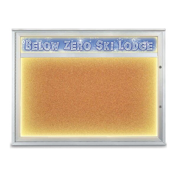 Corkboard, Cork/Satin, 48"x36"