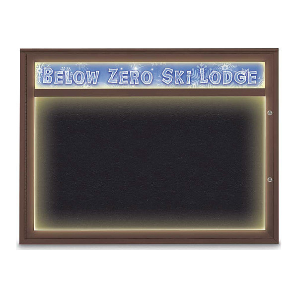 Corkboard, Rubber/Bronze, 48"x36"