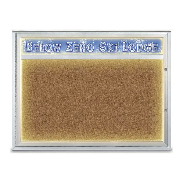 Corkboard, Synthetic Cork/Satin, 48"x36"