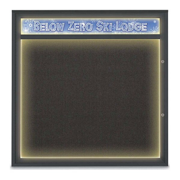 Corkboard, Black/Black, 48"x48"