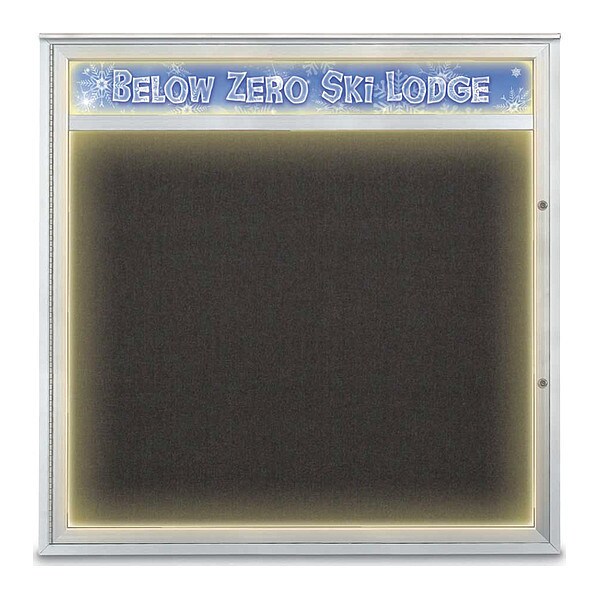 Corkboard, Black/Satin, 48"x48"
