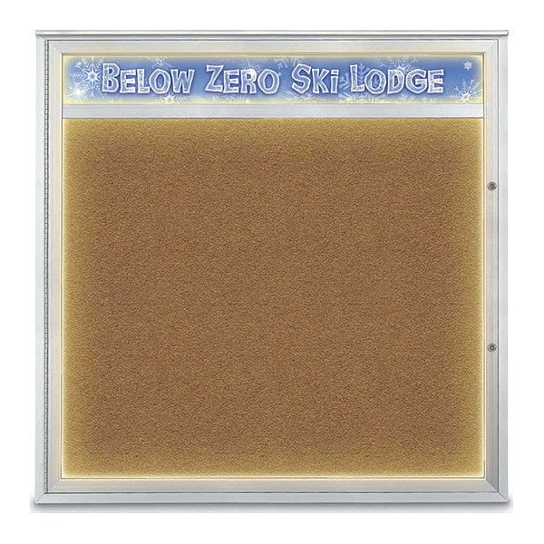 Corkboard, Synthetic Cork/Satin, 48"x48"