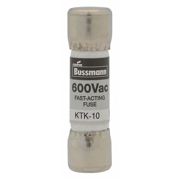 Midget Fuse, Fast-Acting, 0.10A, 600V AC, Non-Indicating, 100kA at 600V AC