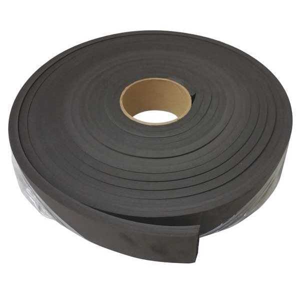 Foam Roll, Water-Resistant Closed Cell, 1 in W, 25 ft L, 3/8 in Thick, Black