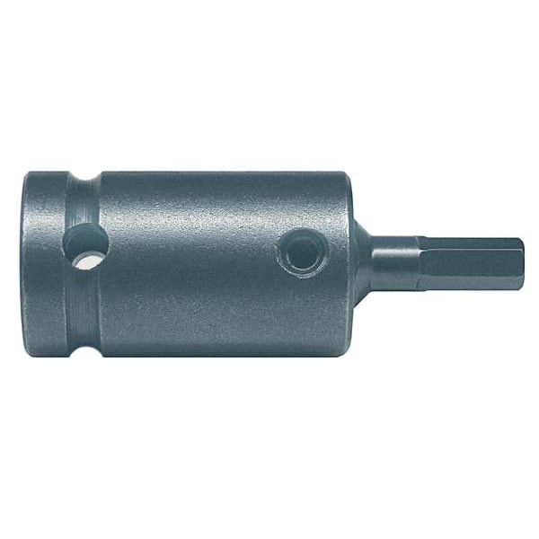 1/2 in Drive Hex Socket Bit Metric 6mm Tip, 2 1/2 in L