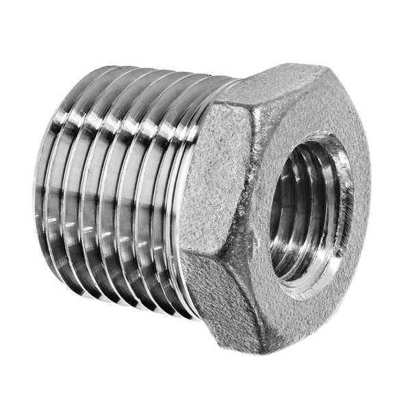 Hex Bushing, Aluminum, 2 1/2 x 2 in
