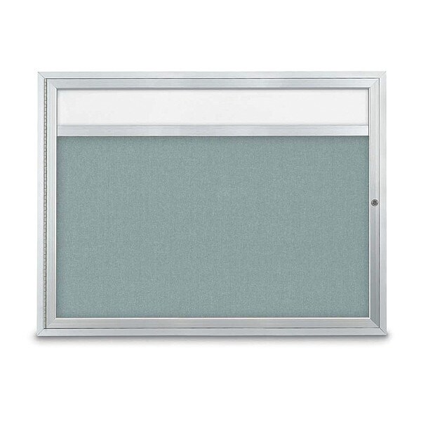 Corkboard, Sngl Dr, Cloud/Satin, 48" x 36"