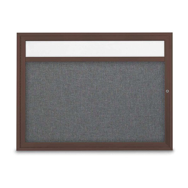 Corkboard, Med Grey/Brnz, 48" x 36"