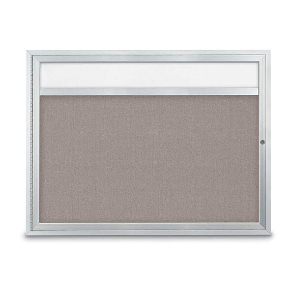 Corkboard, 1Dr, Pearl/Satin, 48" x 36"