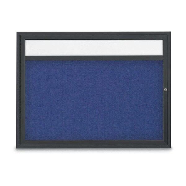 Corkboard, Cobalt/Blck, 48" x 36"
