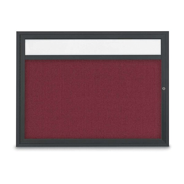 Corkboard, Burgundy/Blck, 48" x 36"