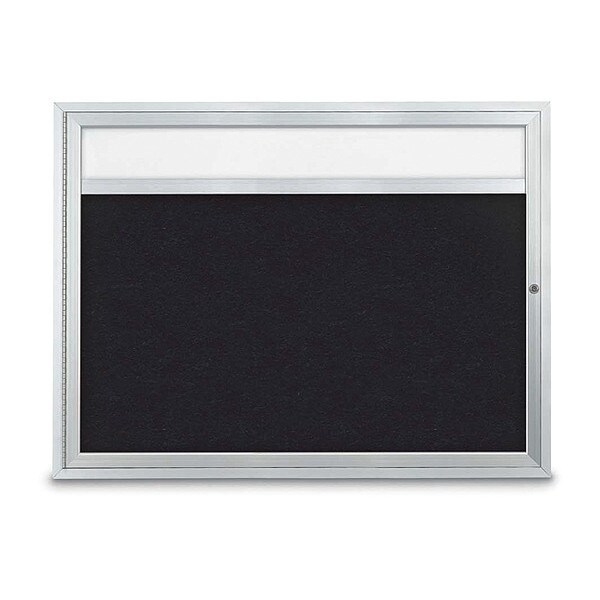 Corkboard, Rbbr/Satin, 48" x 36"