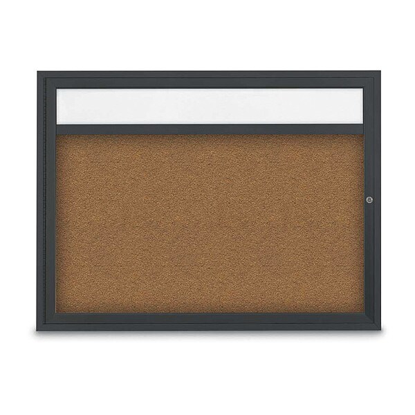 Corkboard, Synthtc Forbo/Blck, 48" x 36"