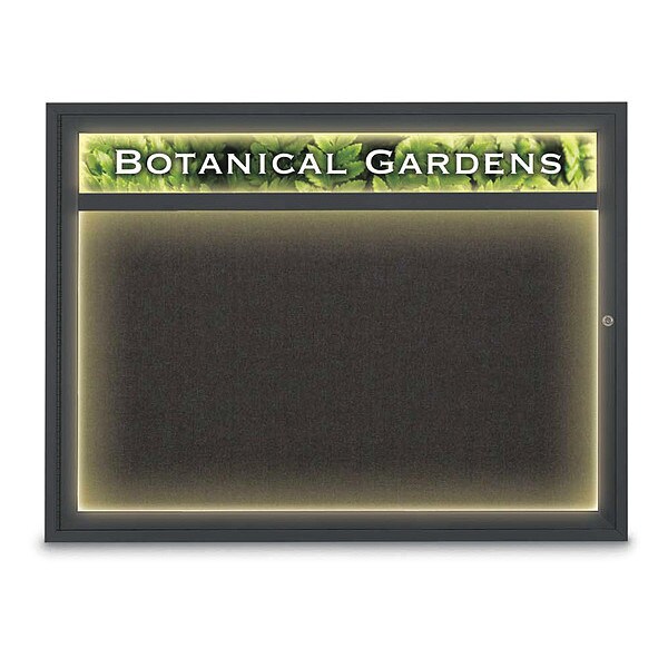 Corkboard, Black/Black, 48" x 36"