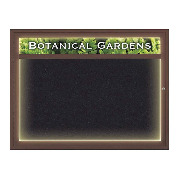 Corkboard, Rubber/Bronze, 48" x 36"