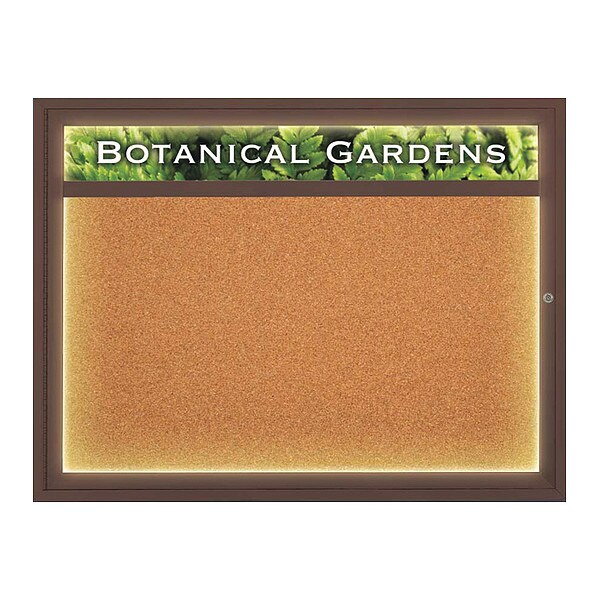 Corkboard, Cork/Bronze, 48" x 36"