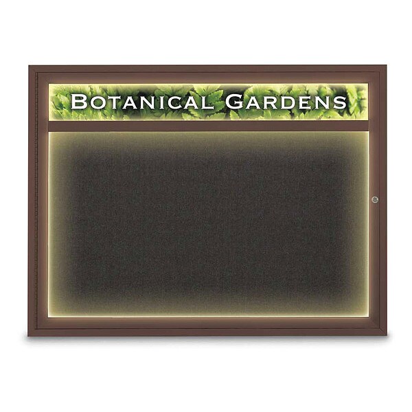Corkboard, Black/Bronze, 48" x 36"