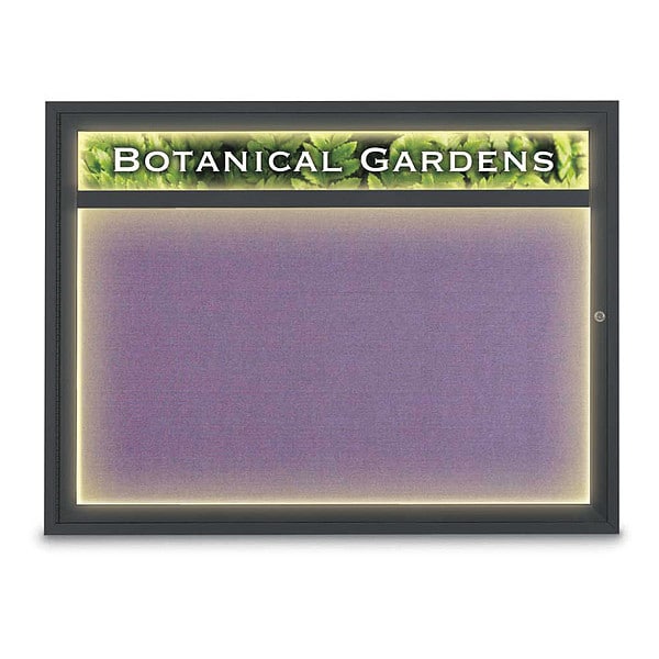 Corkboard, Amethyst/Black, 48" x 36"