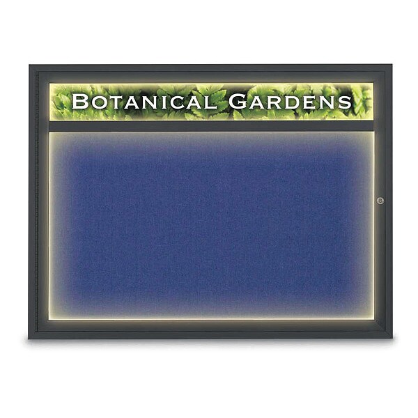 Corkboard, Cobalt/Black, 48" x 36"