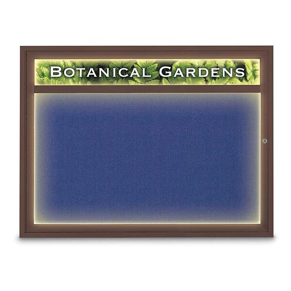 Corkboard, Cobalt/Bronze, 48" x 36"