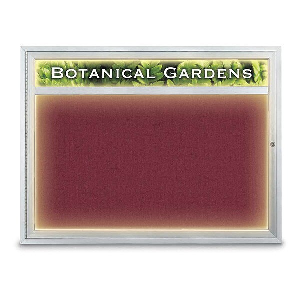Corkboard, Burgundy/Satin, 48" x 36"