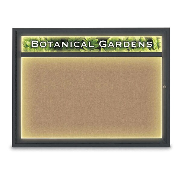 Corkboard, Buff/Black, 48" x 36"