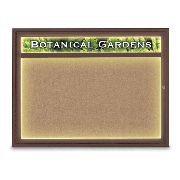 Corkboard, Buff/Bronze, 48" x 36"