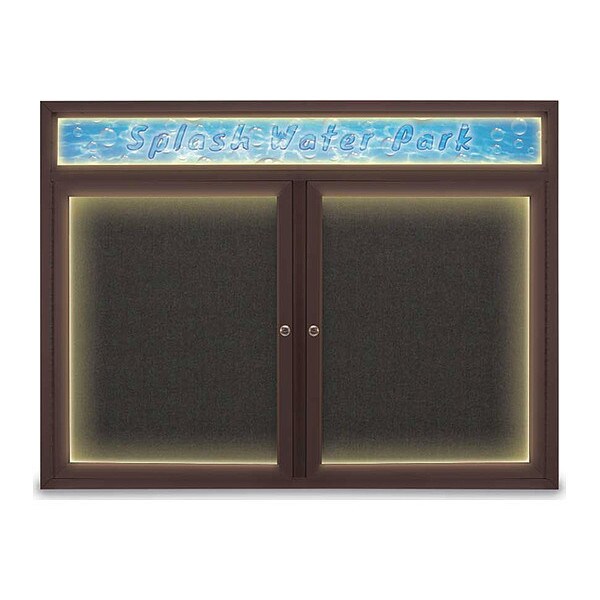 Corkboard, Black/Bronze, 48" x 36"